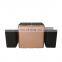Two large compartments capacity high quality brown  rectangular stainless steel cushions with filter smart waste bin