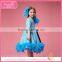 Spring summer fall kids feather bottom dress