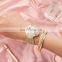 BAOHE JA002-A 2pc Women Quartz Watch Fashion Luxury Brand Diamond Butterfly Gold Watch For Women