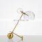 Modern Metal LED Table Lamp Double Head Glass Desk Light Art Decoration Gold Table Light