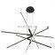Modern minimalist Living room chandelier Black lines minimalist long dining room lamps luxury Nordic Pendant Lights