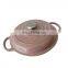 Cast iron kitchenware enamel nonstick shallow casserole
