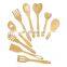Bamboo Utensil Set Apartment Essentials Wood Spatula Spoon Kitchen Utensil Set Premium Quality Housewarming Gifts