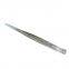 Stainless steel tweezers Corrosion resistant silver stainless steel tweezers All metal clip Pointed elbow Multi specification ST tweezers with texture ST-16