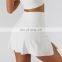 Tik Tok Anti Glare Women Tennis Pleated Skirts Solid Color Outdoor Active Wears