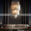 Modern Luxury Hand Blown Glass Serenella Cylindrical Hanging LED Chandelier For Living Room Dining Room Hotel Ceiling Chandelier