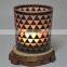 Black Glass Votive Candle Holders With Laser Engraving Design For Home & Wedding