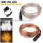 holiday decoration 10m DC12V brightness warm white micro LED copper silver cord wire string lights