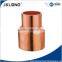 J9002 factory price copper pipe fittings, copper reducing coupling with stop C*C with UPC,NSF certificate for plumbing