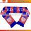 knitted jacquard promotional football fans scarf sport scarf