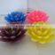 handmade colored scented flower candle