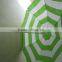 1.8m Green & White, Plastic & Cotton Garden Beach Parasol Umbrellas