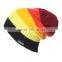 promotional wholesale cheap winter adult custom woolen stripe pattern knit cap