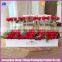 Customer Rigid Paperboard White Square Rose Flower Hat Box