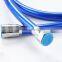 Blue Color PVC Plumbing 150CM Shower Hose with Brass Nut, X18015B