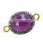 Ruby Gemstone Wholesale Jewelry, Designer Connector Finding Jewelry, Sapphire Gemstone Connector Finding
