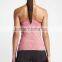 womens slim fit strapped yoga training tops backless jogging bra