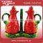 ceramic kitchenware for salt pepper oil vinegar set