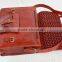 Real Goat Leather Vintage Messenger Shoulder Bag Men Briefcase Camera Bag Laptop Bag Cross Body Bag Vintage Bag