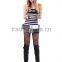 Halloween party cosplay sexy prisoner costume for women sexy prisoner costume