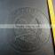 embossed logo softcover pu pocket note books