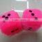 soft plush mini dice mobile pendant toy