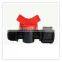 V.807 Threaded Male x Female with Valve for LDPE Tubing