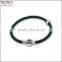 Fashion jewerly cheap stain less steel 2014 newest handmade fashion leather bracelet