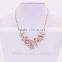 fashion design Metal handmade rhinestone crystal flower necklace for women in bulk GJ-108