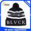 100% Acrylic Custom Beanie Hat Fashion Pom-Pom Knitted Beanie Hat