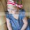 Wholesale colorful gingham toddler girls cute headband hair warp