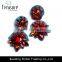 2014 Fashion Jewelry Red Crystal Earring Dangle Diamond Earrings Jewelry for Women