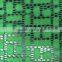 high quantity green geometric elastic plain lace fabric