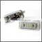 2015 Wholse sale price white led license plate lights for BMW