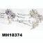 fashion bridal double crystal flower hair comb
