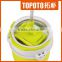 stainless steel basket microfiber magic spin mop and bucket