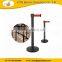powder coating queue pole for airport insulation retractable barrier