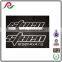 Silver foil die cut logo car sticker