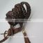 Handmade Braided Bonded Leather Belt for Women