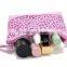 Factory wholesale fashionable make up cosmetics bag promotional gift set GW829