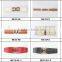 Ladies Black Elastic Pu Ribbon Fashion Waist Belt