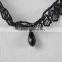 Promotional Gifts Jewelry Fashion Black Acrylic Pendant Lace Bracelet