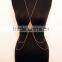 Newest Body Jewelry Triangle Pendant Two Layers Crossover Belly Body Chain ,Plated Body Chain