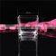 Stock 10*10 clear square glass candle jar