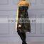Cheap Winter Jacket faux rabbit lining raccoon fur winter custom parka