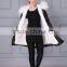 Janefur European Fashion Adults Fur Parka With Faux Fur Lining Real Raccoon Fur Hooded