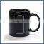 Battery level design funny ceramic color changing mug