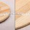 Hot sale Solid wood round wood plate dessert bread tray with high quality