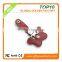 Pink flower leather usb flash drive