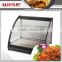 Top Performance Standard Black Mirror Steel Hot Showcase For Commerical Restaurant Use